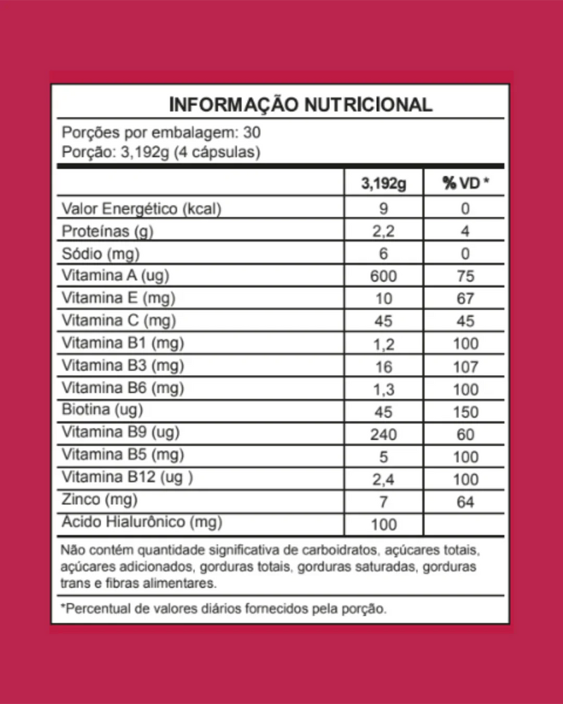 Collagen Face Colágeno Hidrolisado Verisol com Ácido Hialurônico e Vitaminas Antioxidantes